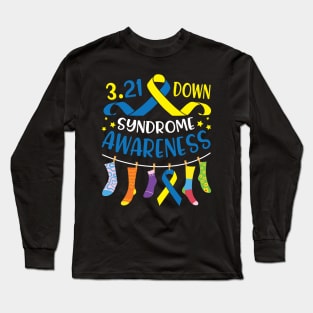 March 21 Down Syndrome Awareness Day Socks Me You Mommy Dad Long Sleeve T-Shirt